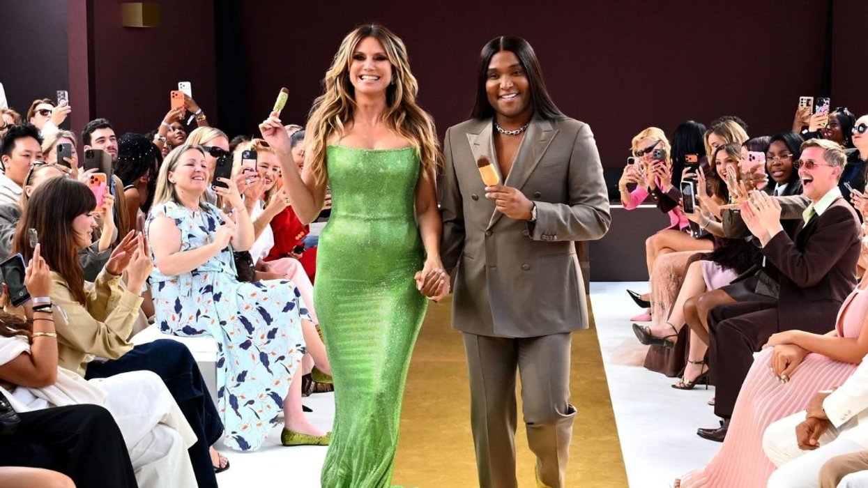 Heidi Klum hits Cannes fashion show runway with Magnum ice-cream-inspired gown