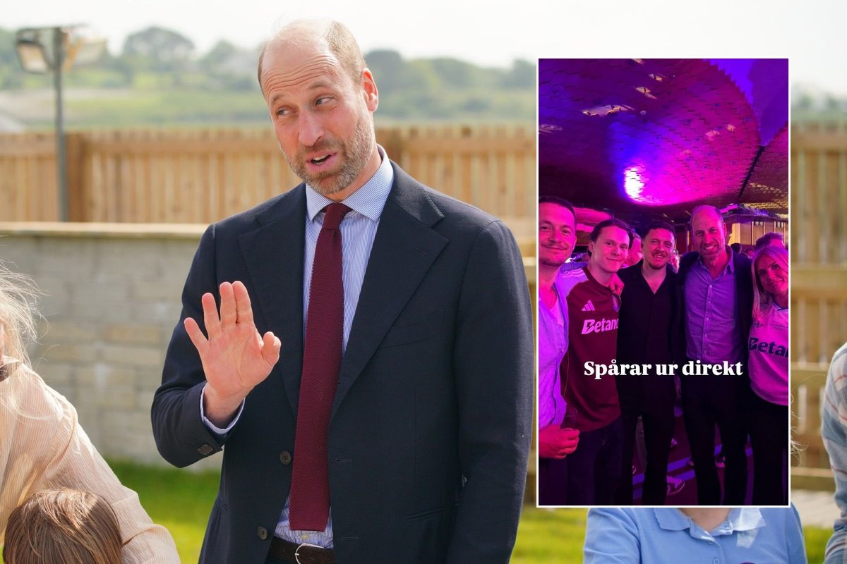 Prince William 'lost his voice' following night celebrating Aston Villa triumph