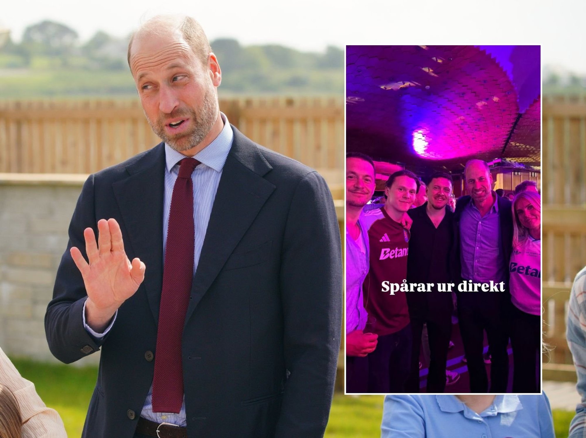 Prince William 'lost his voice' following night celebrating Aston Villa triumph
