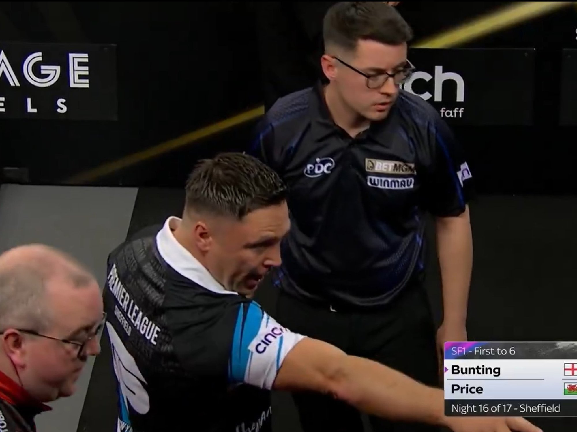 Gerwyn Price halts Premier League night to throw rowdy fan out in Sheffield