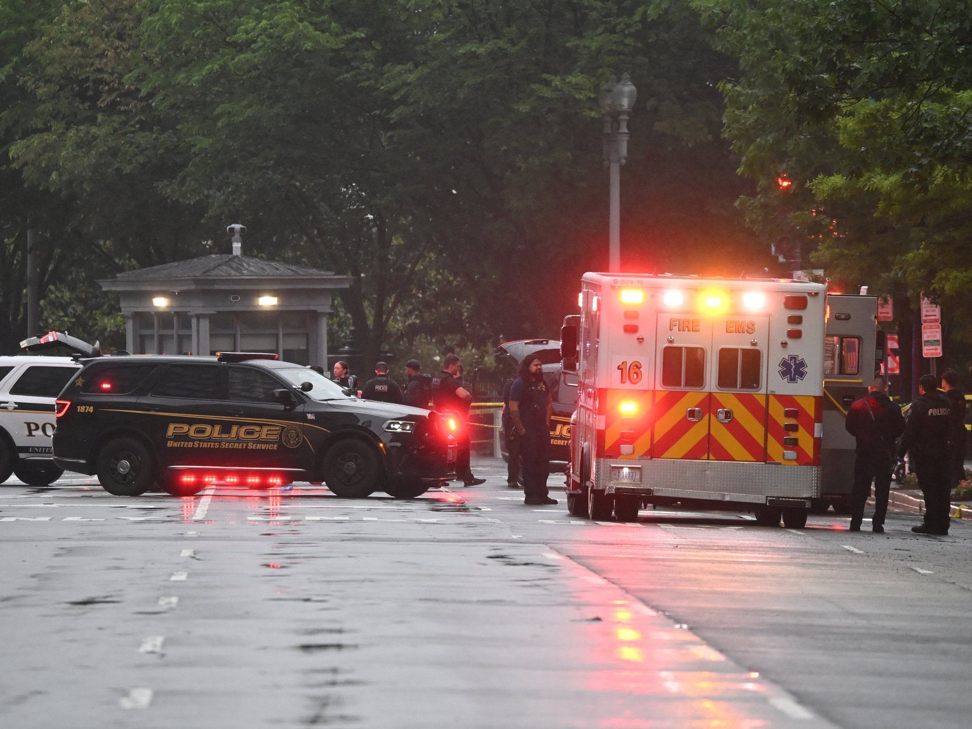 White House in lockdown after ‘20 to 30 shots fired’ near Donald Trump's official residence