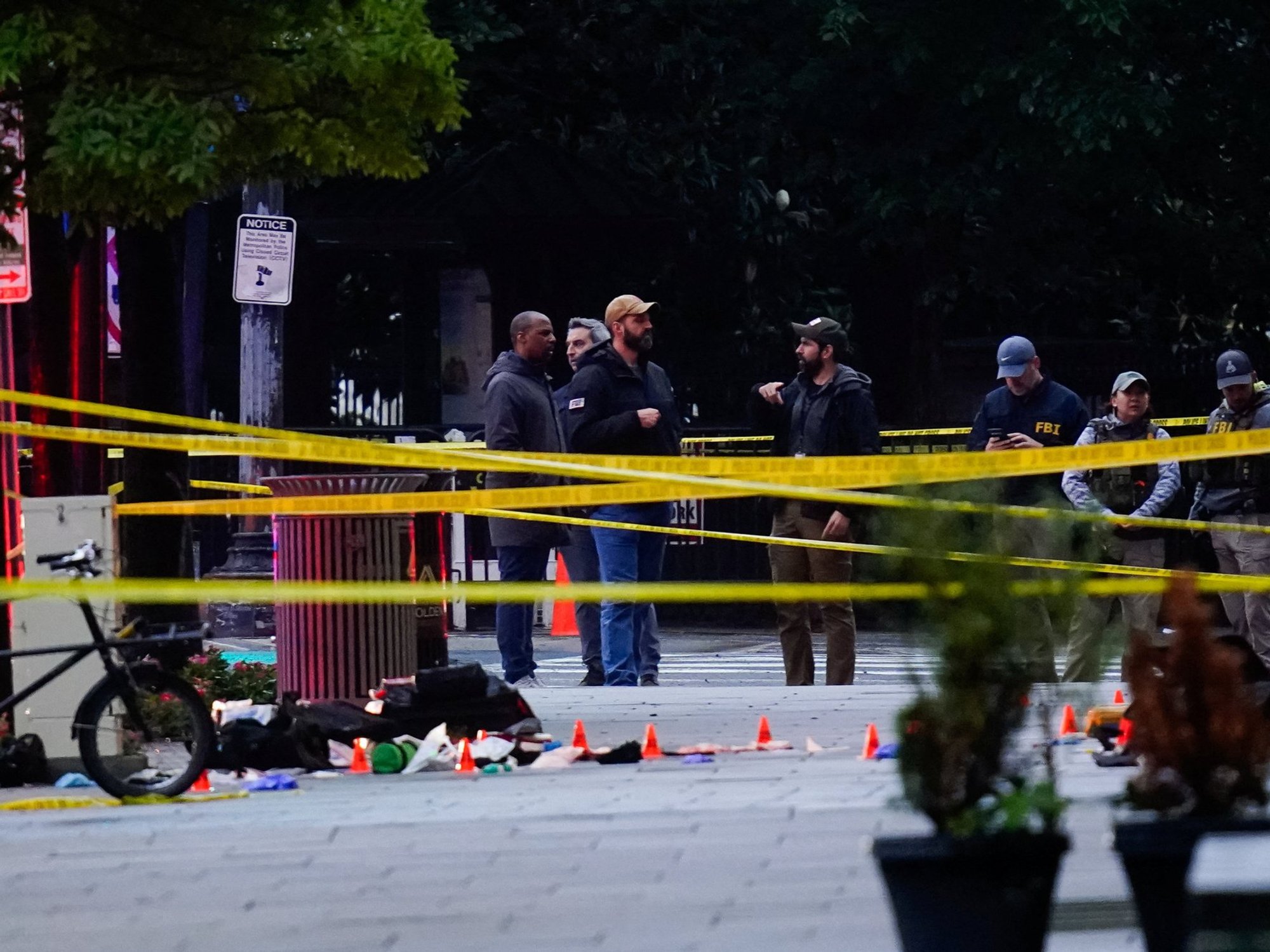 Gunman shot dead outside White House after opening fire near Donald Trump's official residence