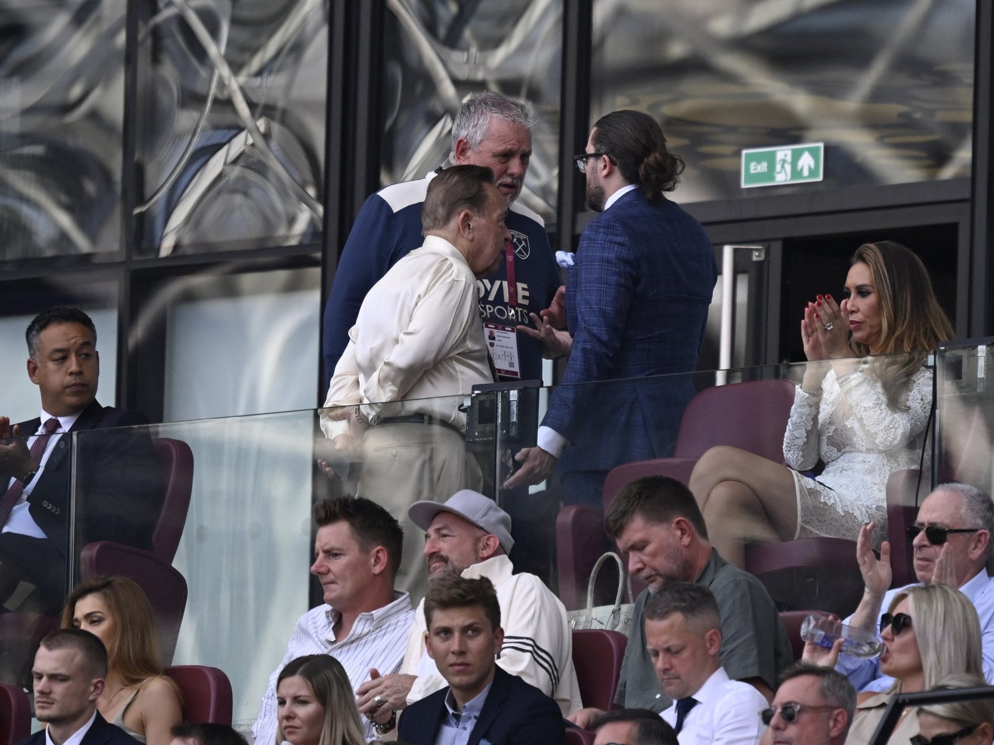 David Sullivan seen running away from vicious West Ham chants after Premier League relegation