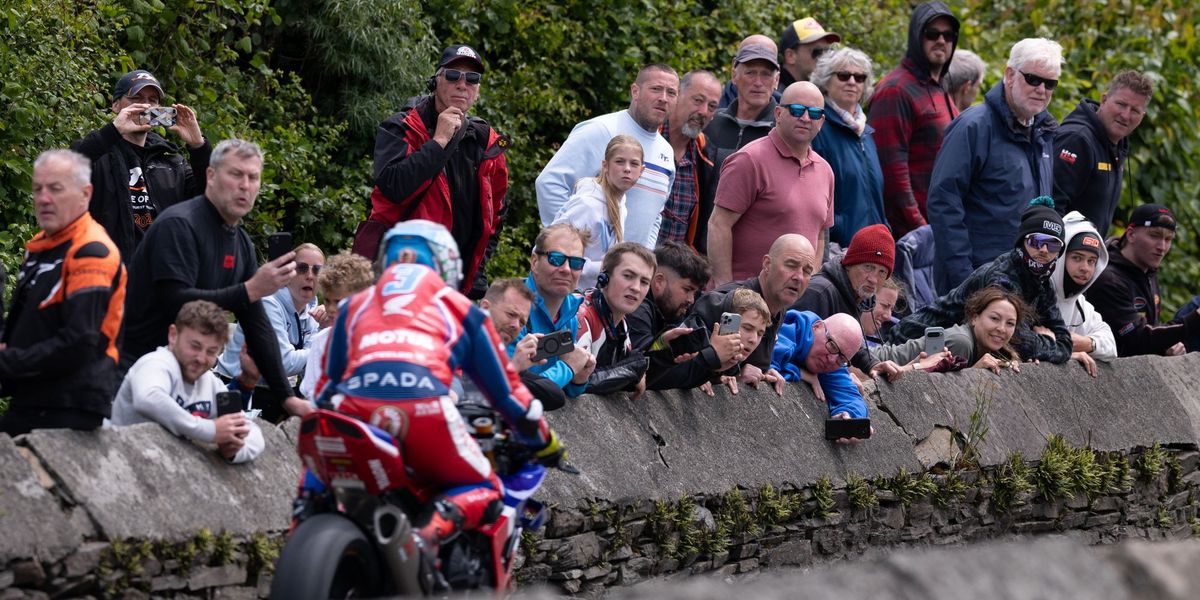 Isle of Man TT horror crash as eight spectators and biker hospitalised Isle of Man TT horror crash as eight spectators and biker hospitalised