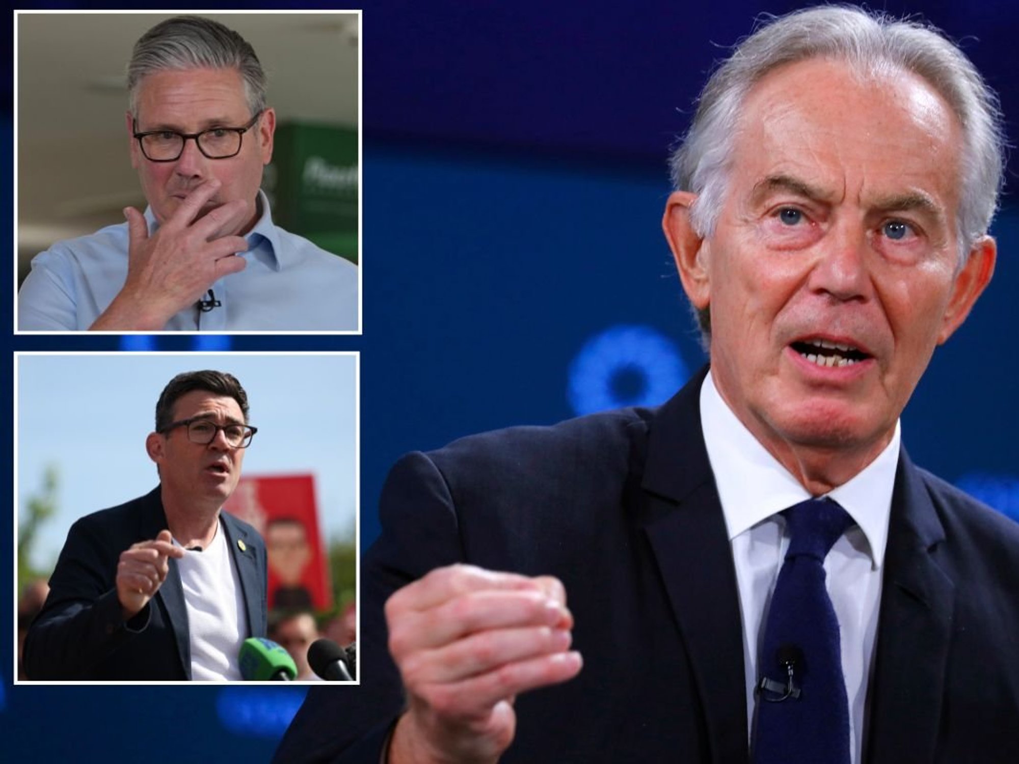 Labour MPs row after Tony Blair lashes out at Keir Starmer and Andy Burnham