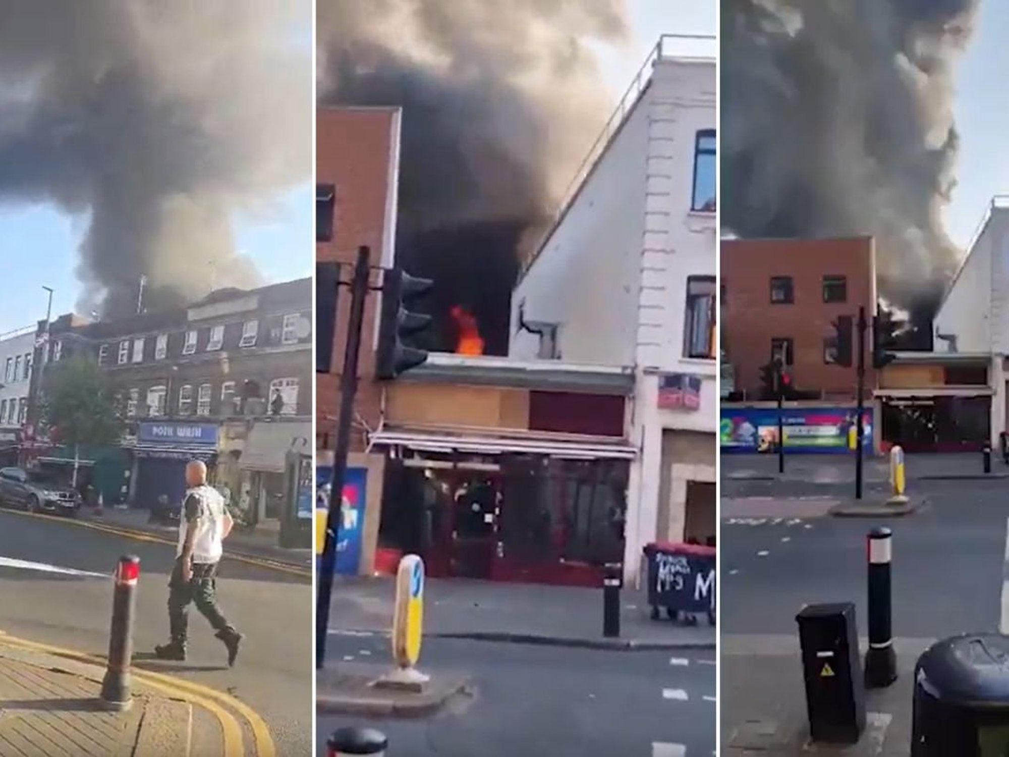 Firefighters rush to Golders Green as one of Britain's largest Jewish supermarkets engulfed in flames