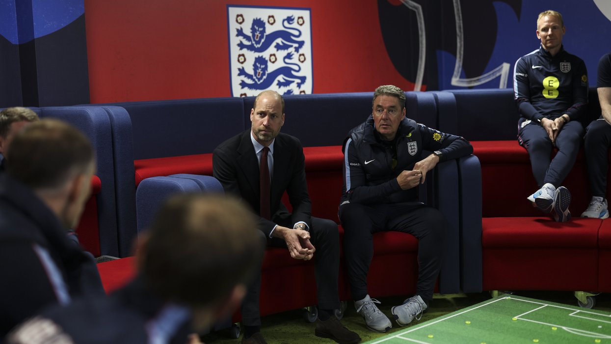 Prince William meets the unsung heroes of England's footballing success