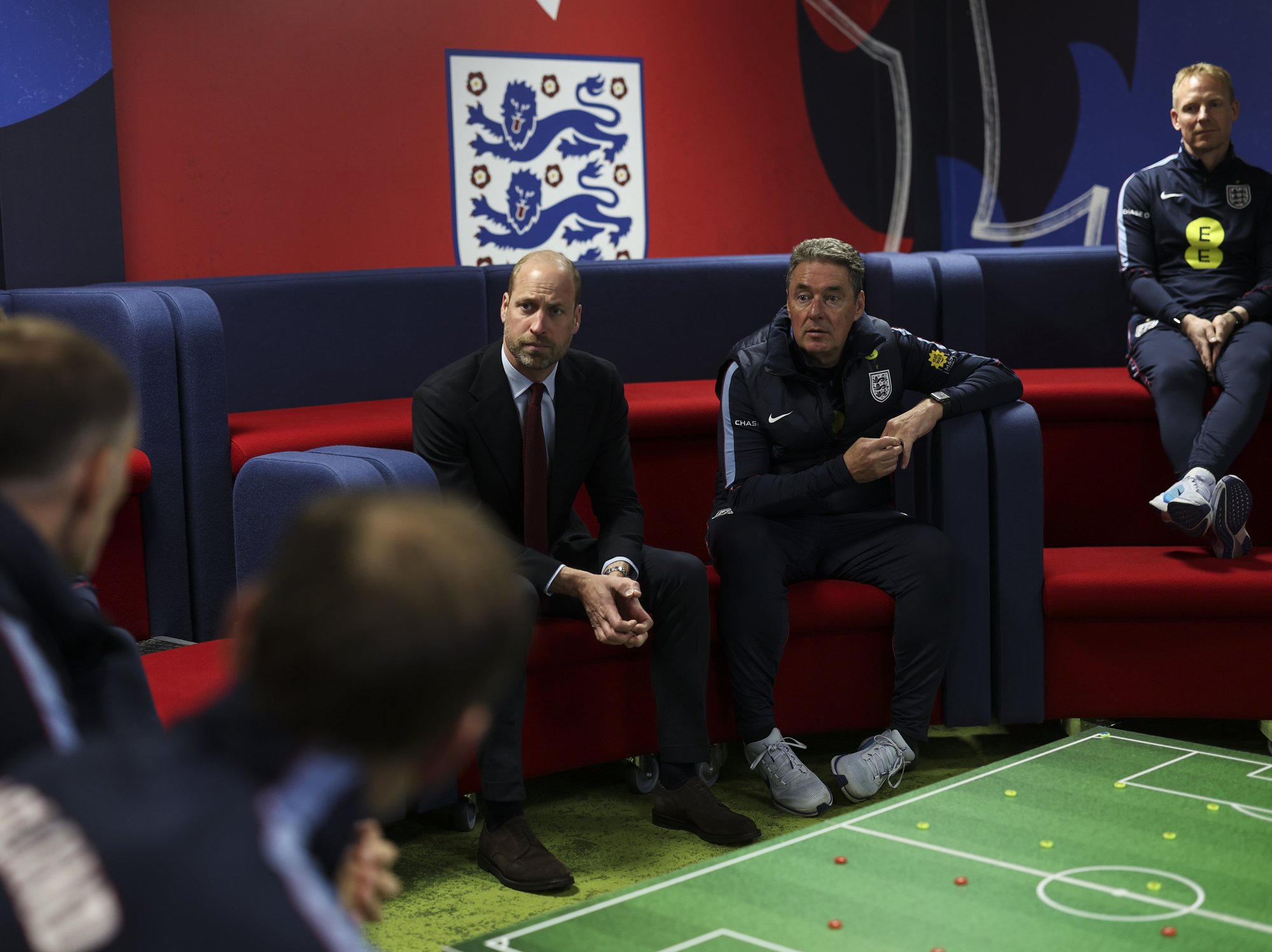 Prince William meets the unsung heroes of England's footballing success
