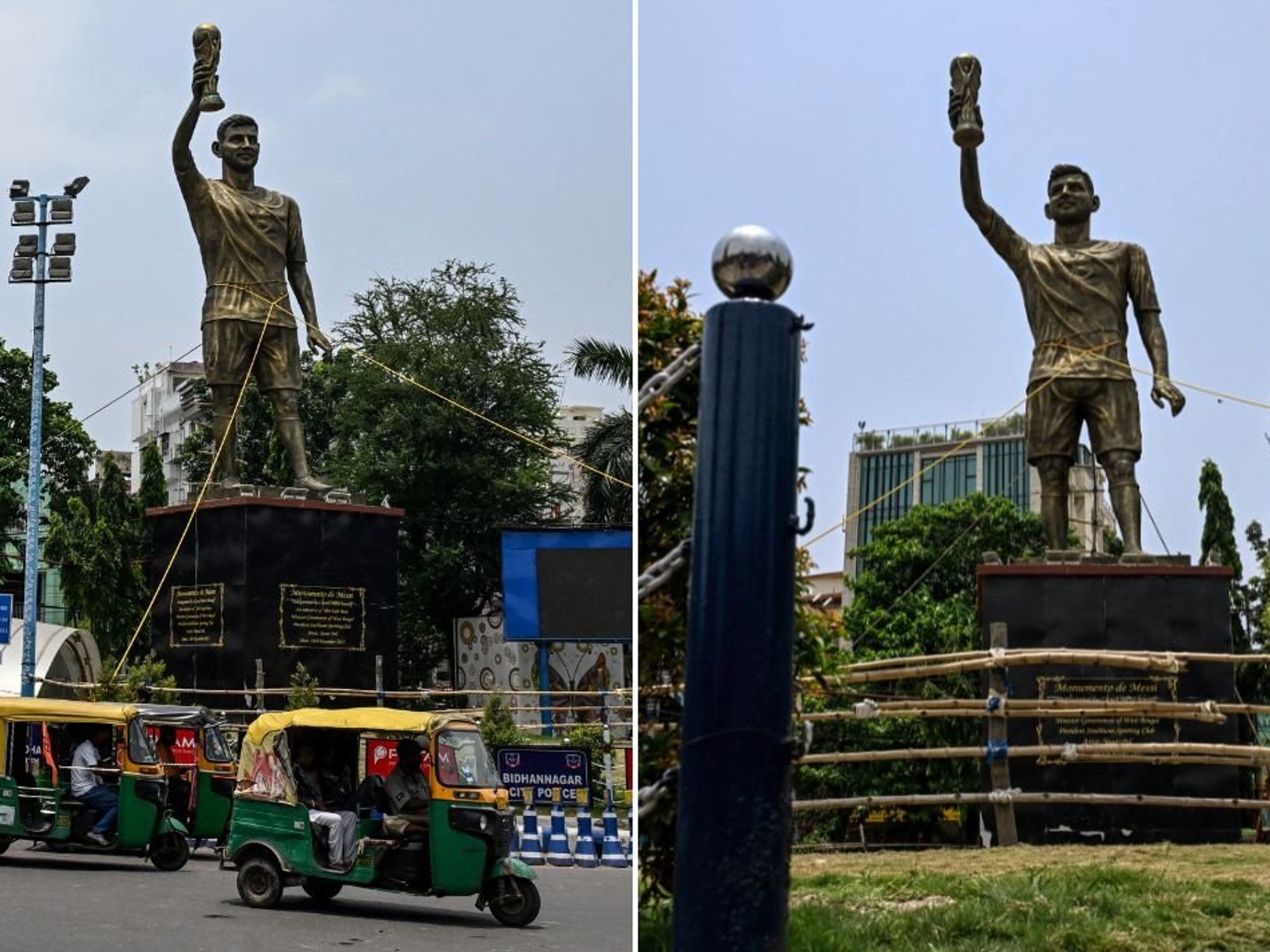Giant Lionel Messi statue in Kolkata to be taken down over safety fears