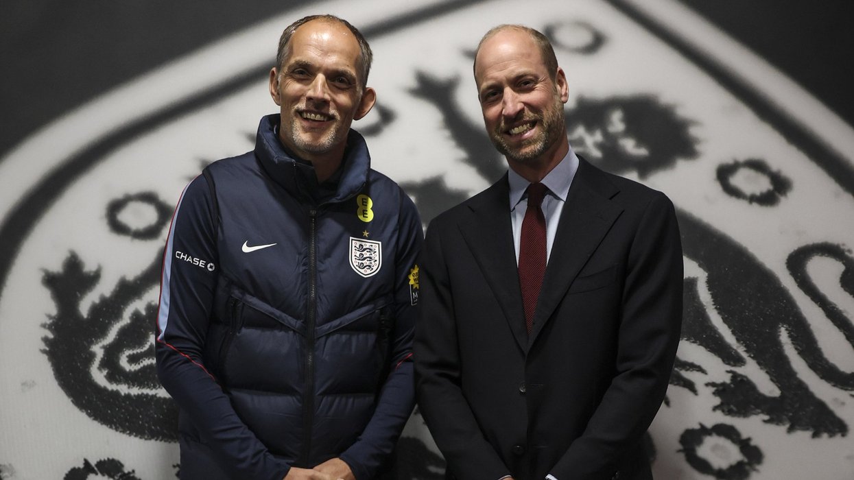 Prince William beams alongside Thomas Tuchel and says England are 'closing in' on World Cup glory