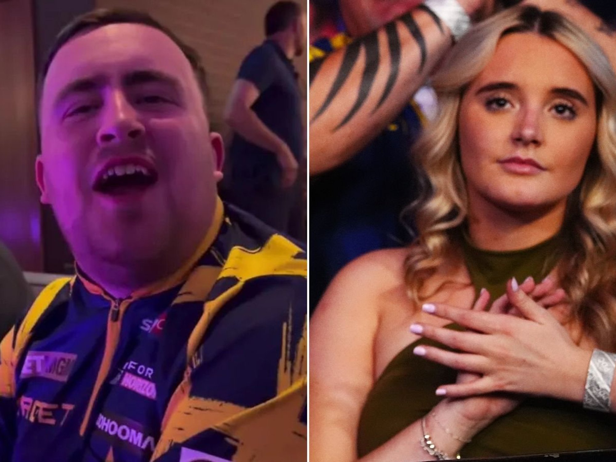 Luke Littler parties with celebrity friend as girlfriend sends sweet message after Premier League win