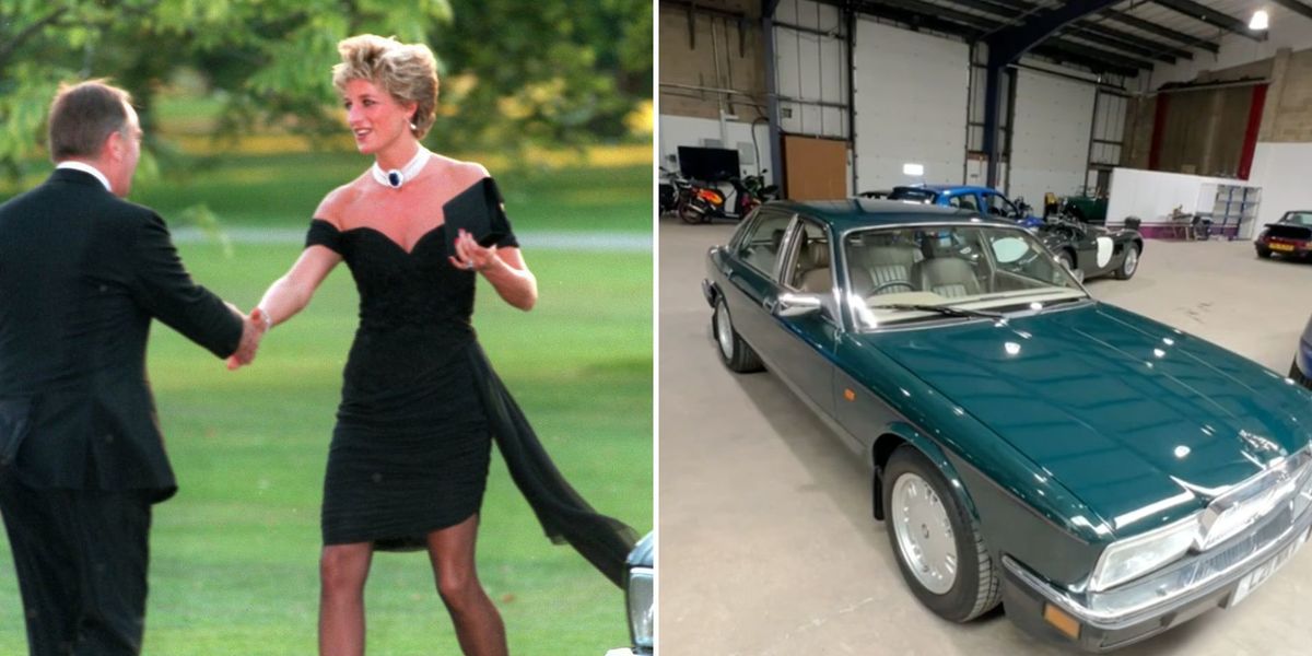 Jaguar used by Princess Diana when she stepped out in ‘revenge dress’ to go up for sale Jaguar used by Princess Diana when she stepped out in ‘revenge dress’ to go up for sale