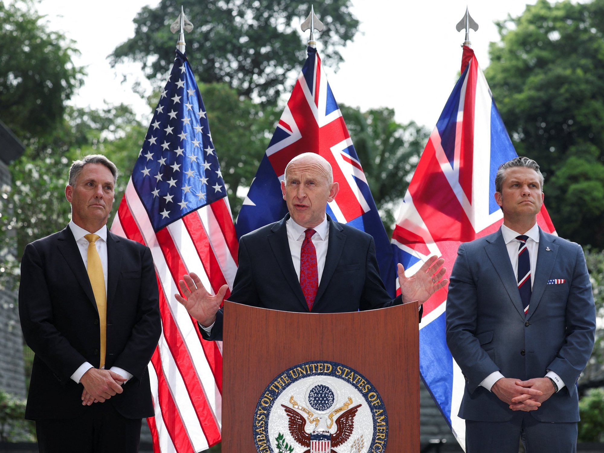 Britain, US and Australia to develop underwater drones as part of Aukus defence pact