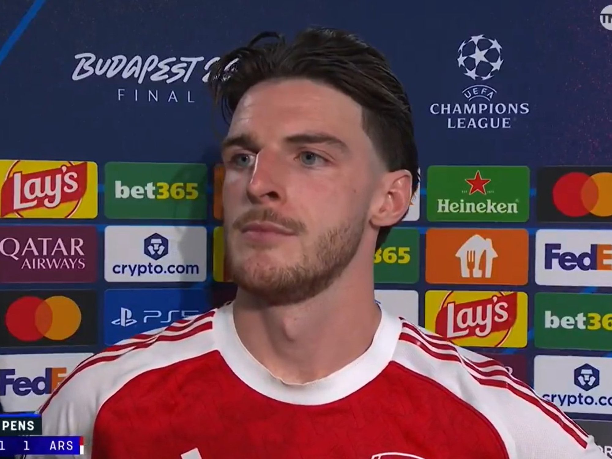 Arsenal star Declan Rice makes defiant message after Champions League final defeat