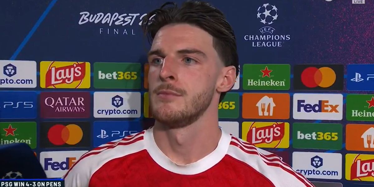 Arsenal star Declan Rice makes defiant message after Champions League final defeat Arsenal star Declan Rice makes defiant message after Champions League final defeat