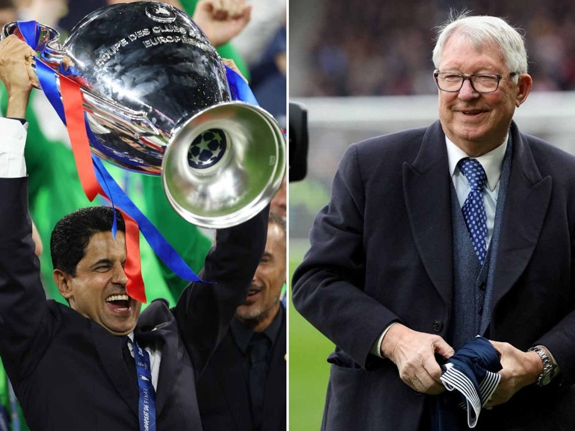 Sir Alex Ferguson sends PSG chief text blasting Arsenal's 'boring' tactics