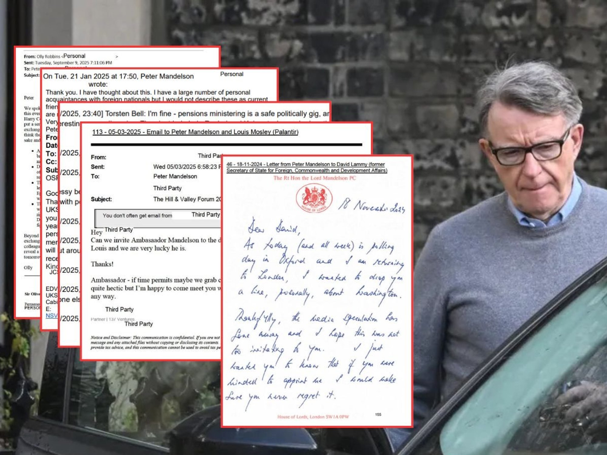 Bombshell second batch of Peter Mandelson files released in 'moment of reckoning' for Keir Starmer