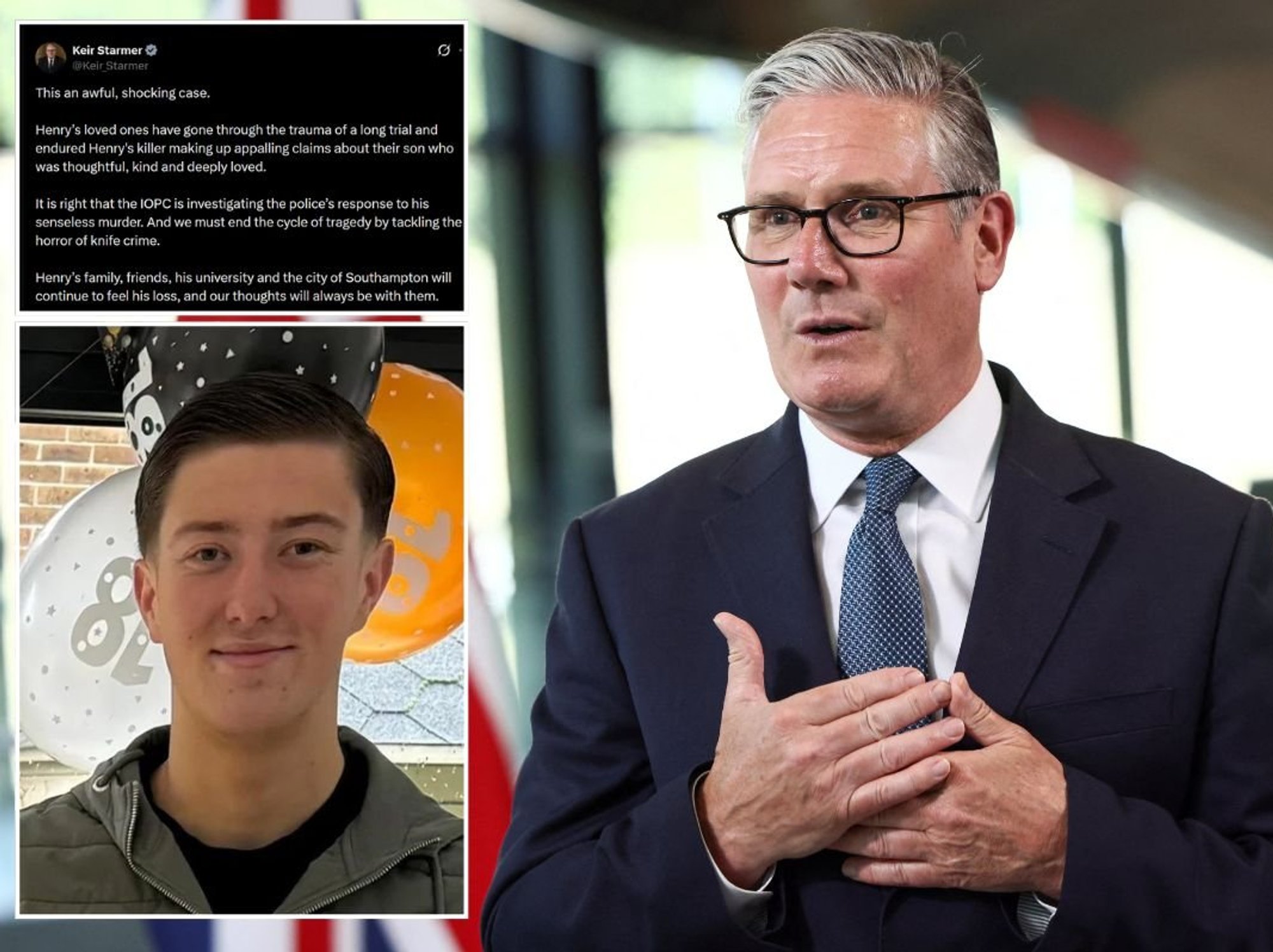 Keir Starmer breaks silence on Henry Nowak's murder after being shamed for failure to release statement