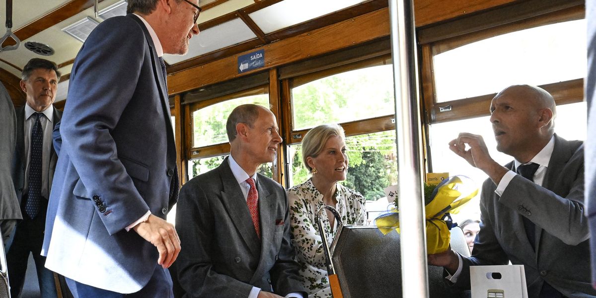 Duke and Duchess of Edinburgh kick off Portugal trip as they tour Lisbon in historic tram Duke and Duchess of Edinburgh kick off Portugal trip as they tour Lisbon in historic tram