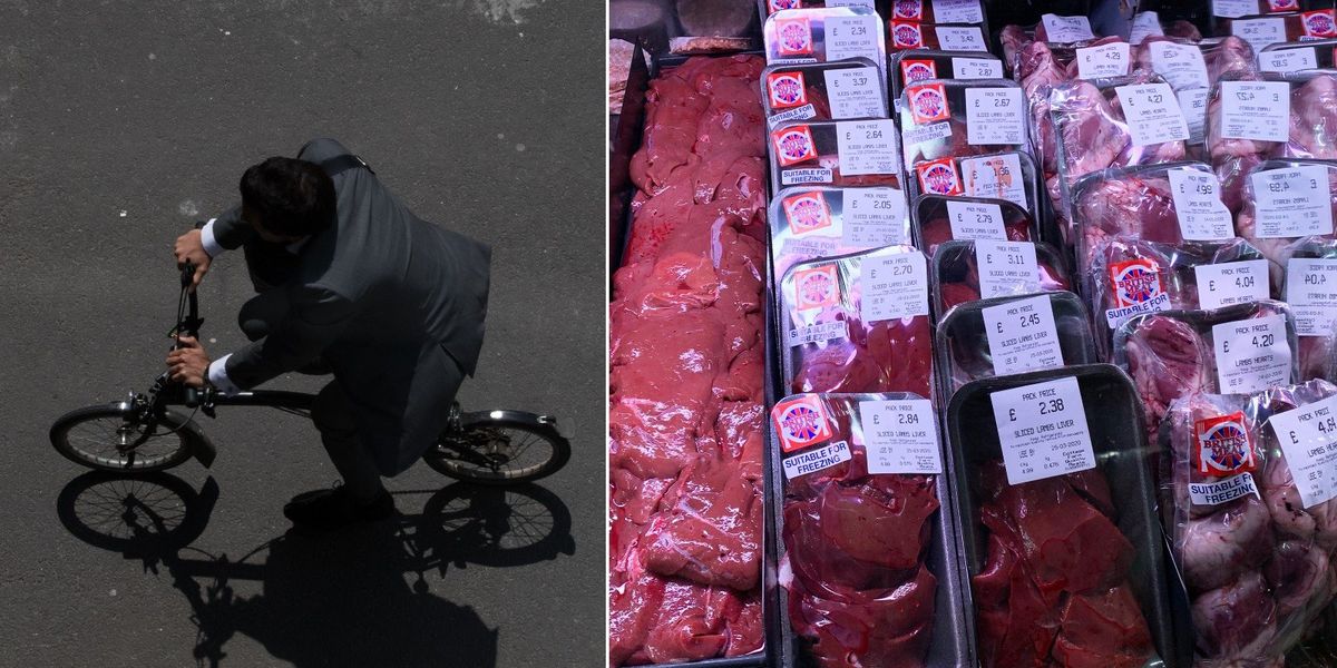 Britons told they will have to ‘cycle more and eat less meat’ to hit targets Britons told they will have to ‘cycle more and eat less meat’ to hit targets