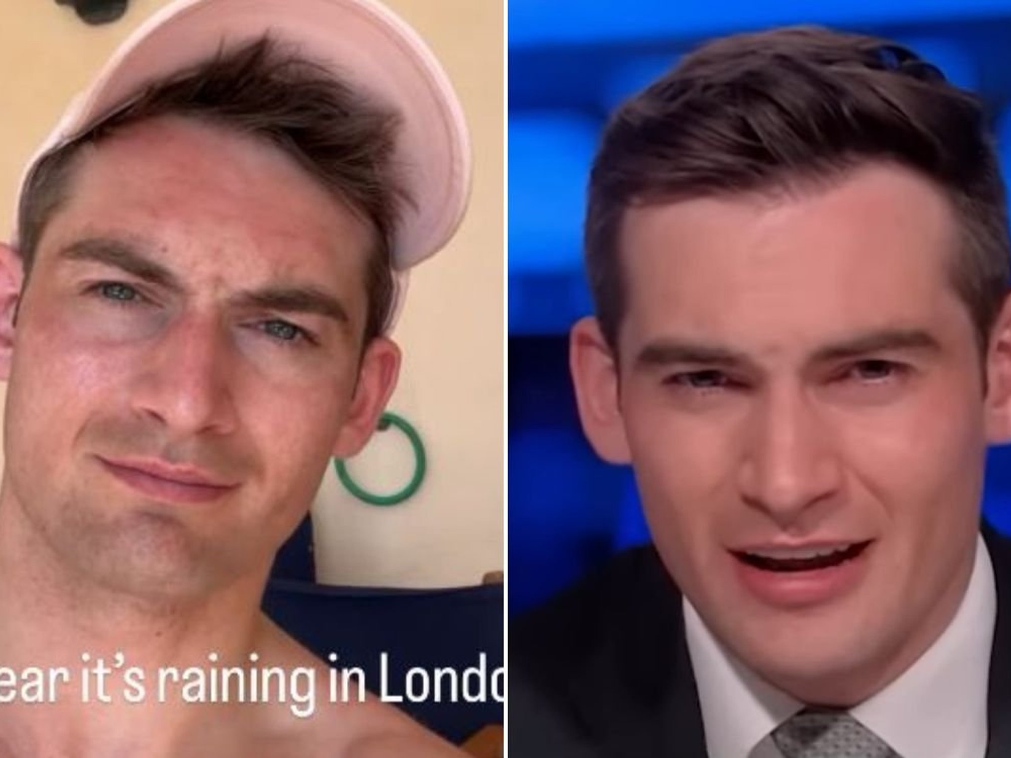 Tom Harwood playfully mocks British weather as GB News star shares snaps from sun-soaked getaway