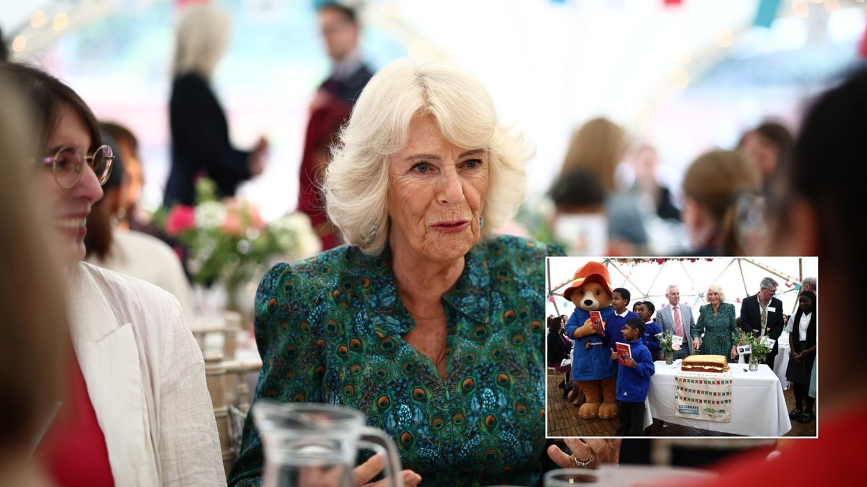 Queen Camilla joins Paddington Bear at British Library to mark National Year of Reading