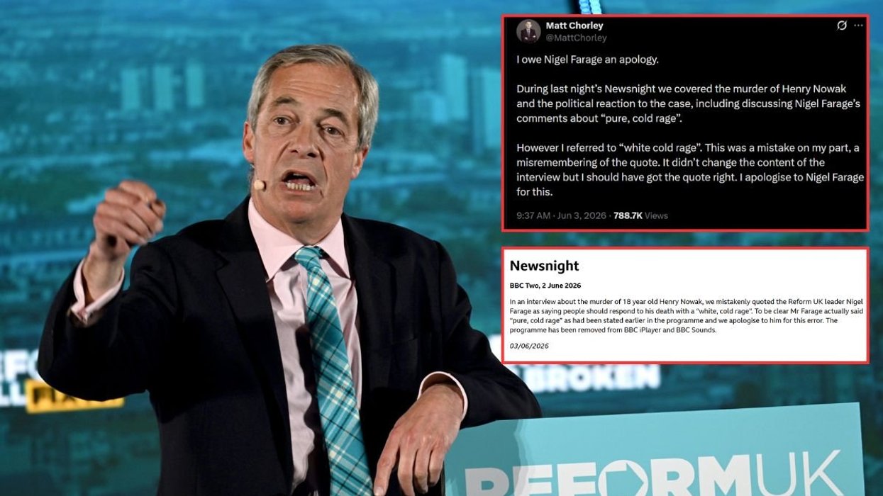 Nigel Farage receives BBC apology over 'white cold rage' misquote after Reform threatens boycott