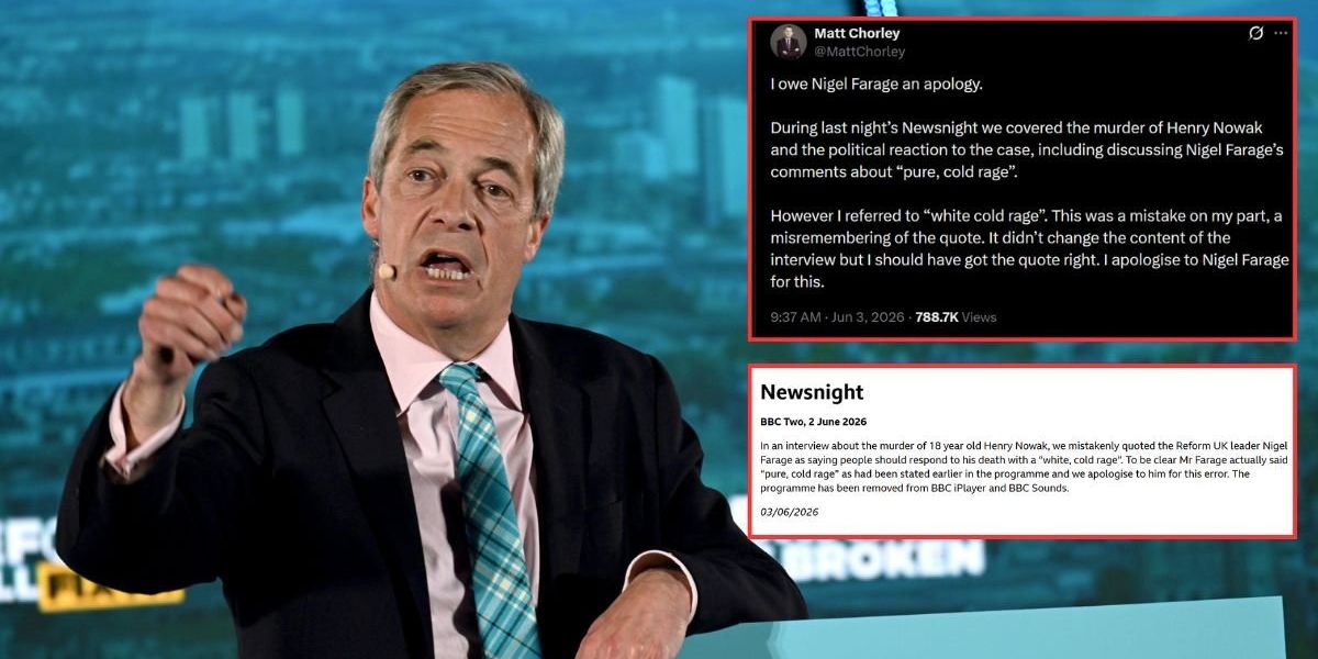 BBC issues grovelling apology over Nigel Farage ‘white cold rage’ misquote BBC issues grovelling apology over Nigel Farage ‘white cold rage’ misquote