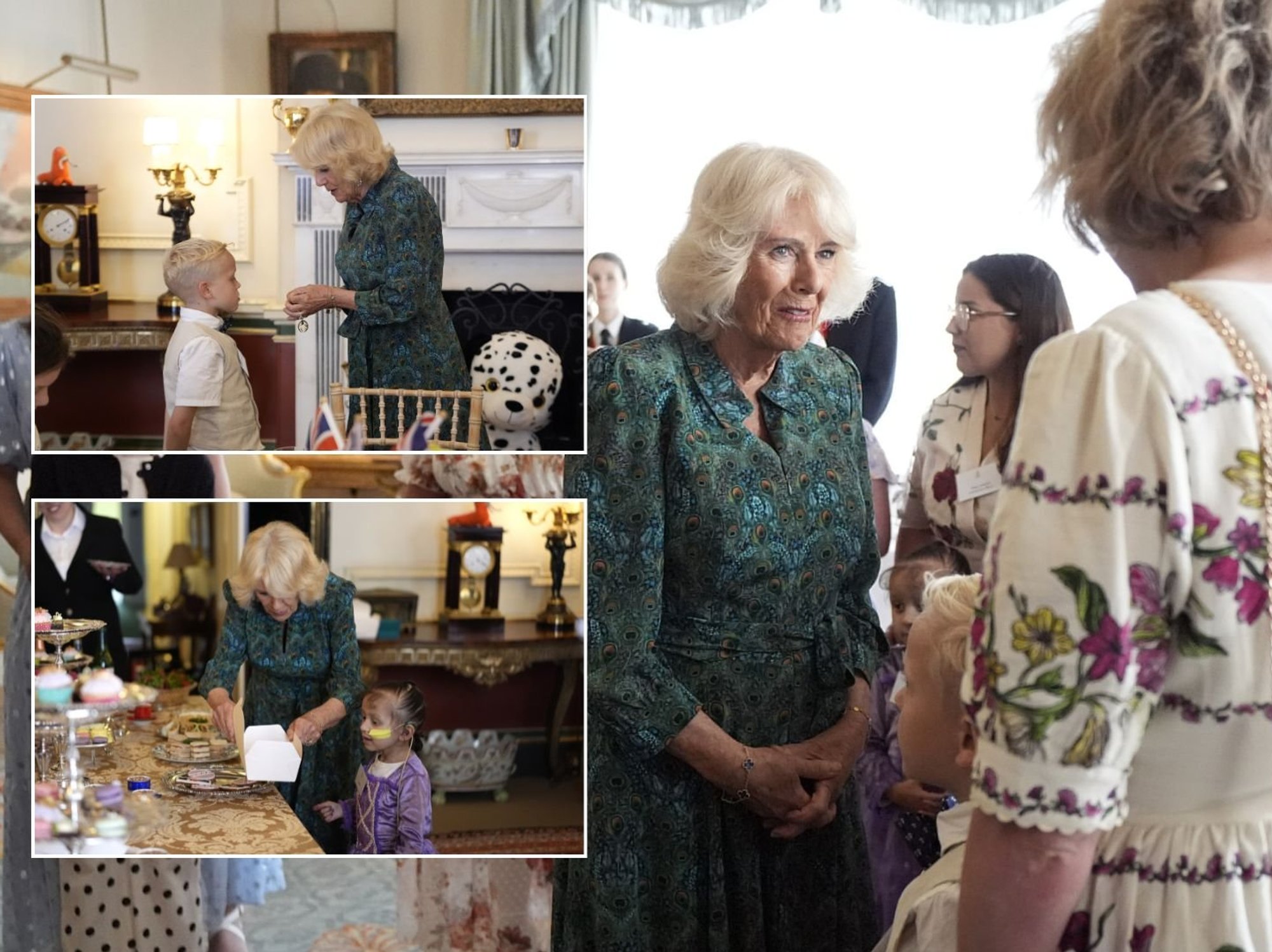 Queen Camilla hosts tea party for seriously ill children as families laud 'incredible opportunity'