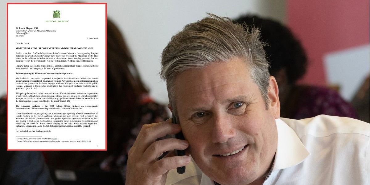 Keir Starmer’s ‘disappearing Peter Mandelson messages’ must be investigated, say Tories Keir Starmer’s ‘disappearing Peter Mandelson messages’ must be investigated, say Tories