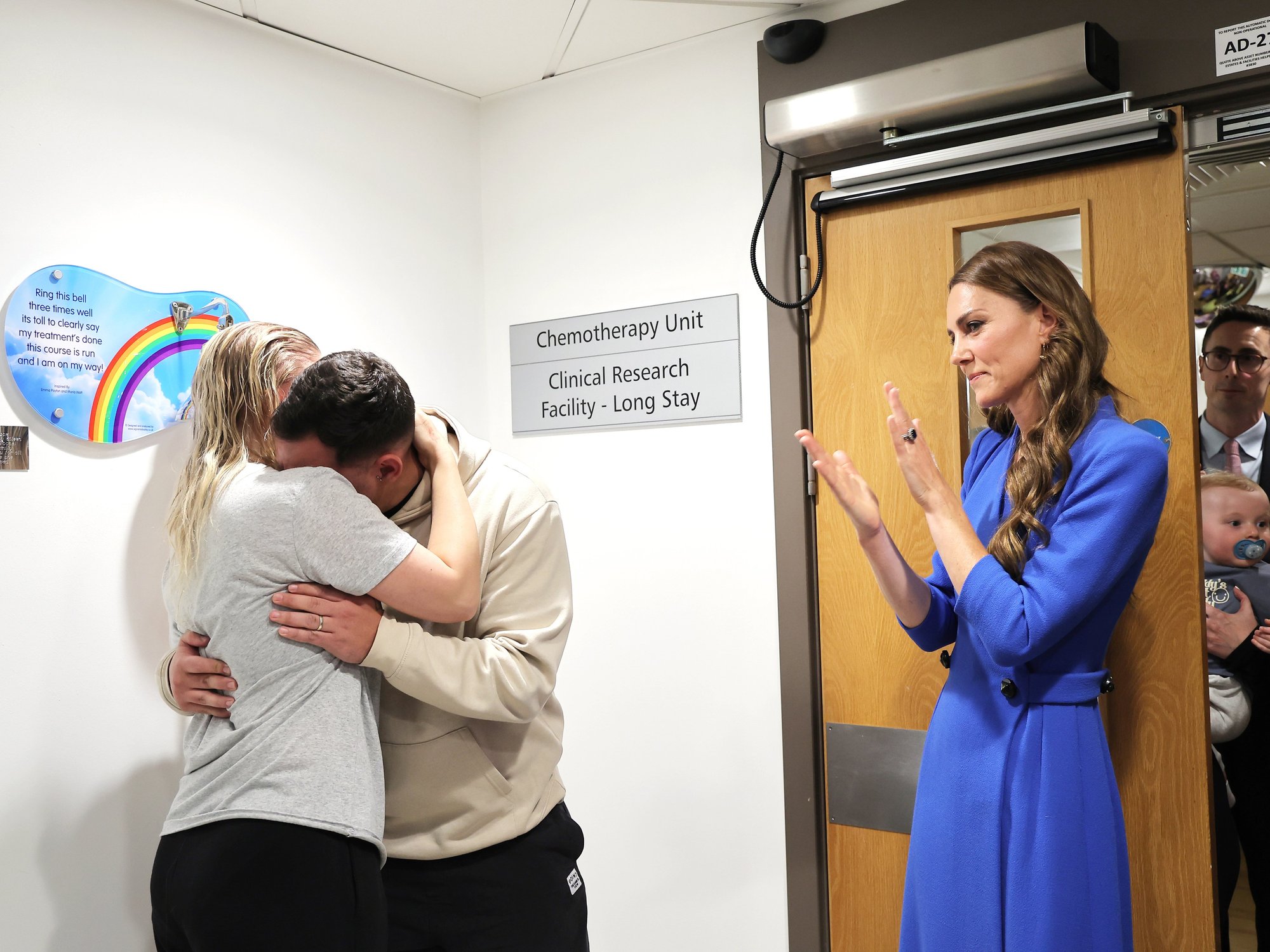 Princess of Wales applauds as cancer patient rings bell in emotional moment
