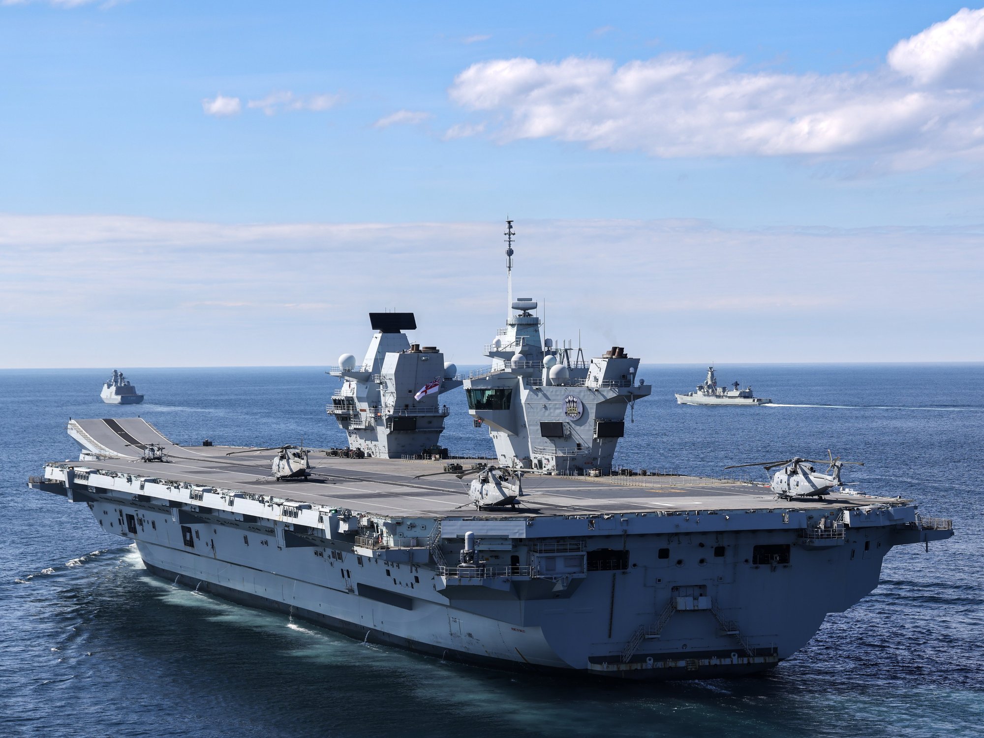 Royal Navy's flagship aircraft carrier left 'marooned' after breaking down AGAIN