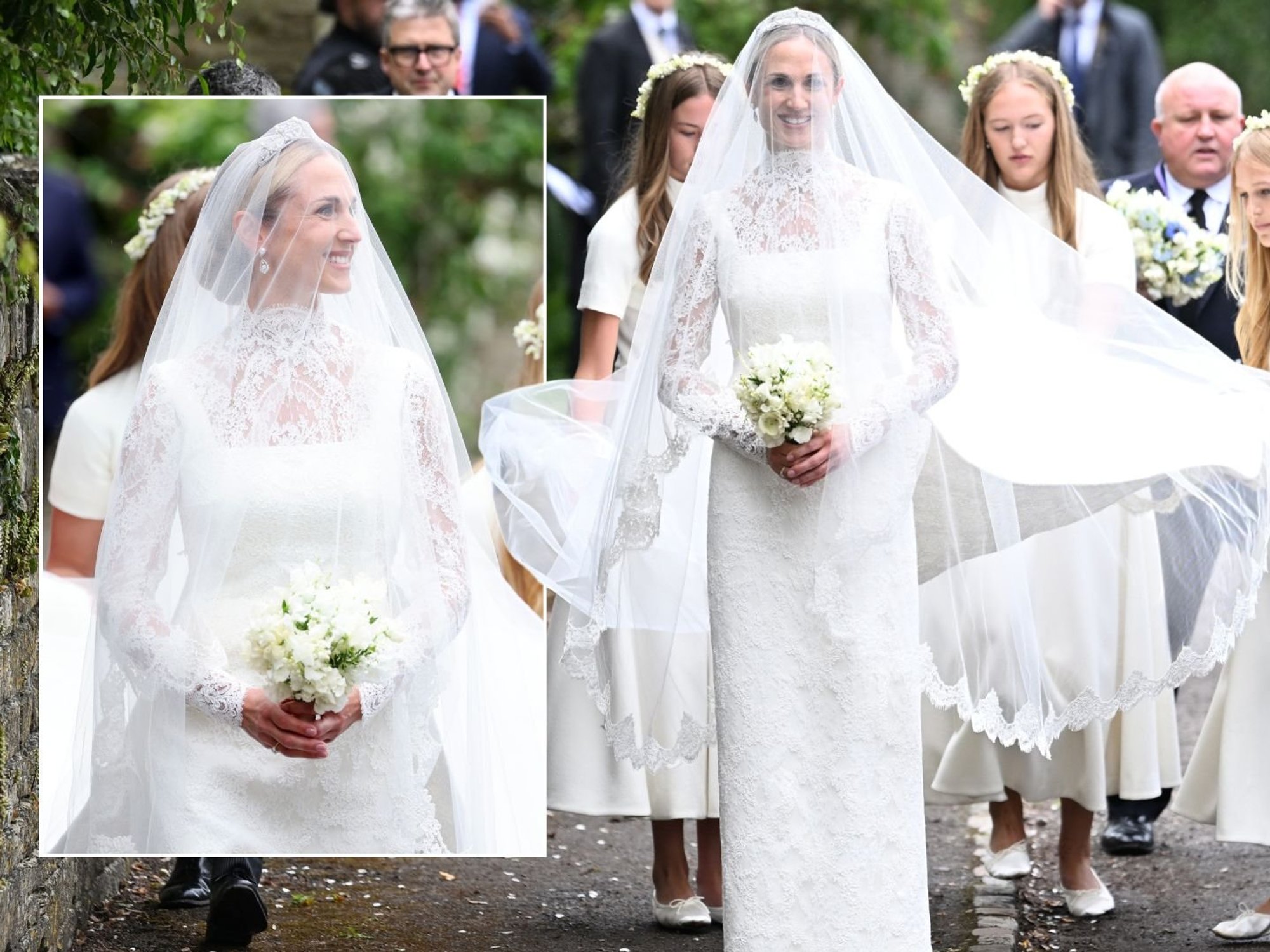 Harriet Sperling displays touching tribute to late Queen Elizabeth II during wedding ceremony wit...