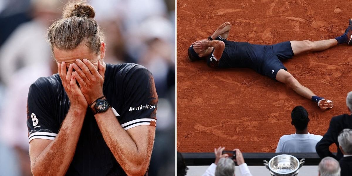Alexander Zverev breaks down in tears after French Open victory ends Grand Slam hoodoo in epic final Alexander Zverev breaks down in tears after French Open victory ends Grand Slam hoodoo in epic final