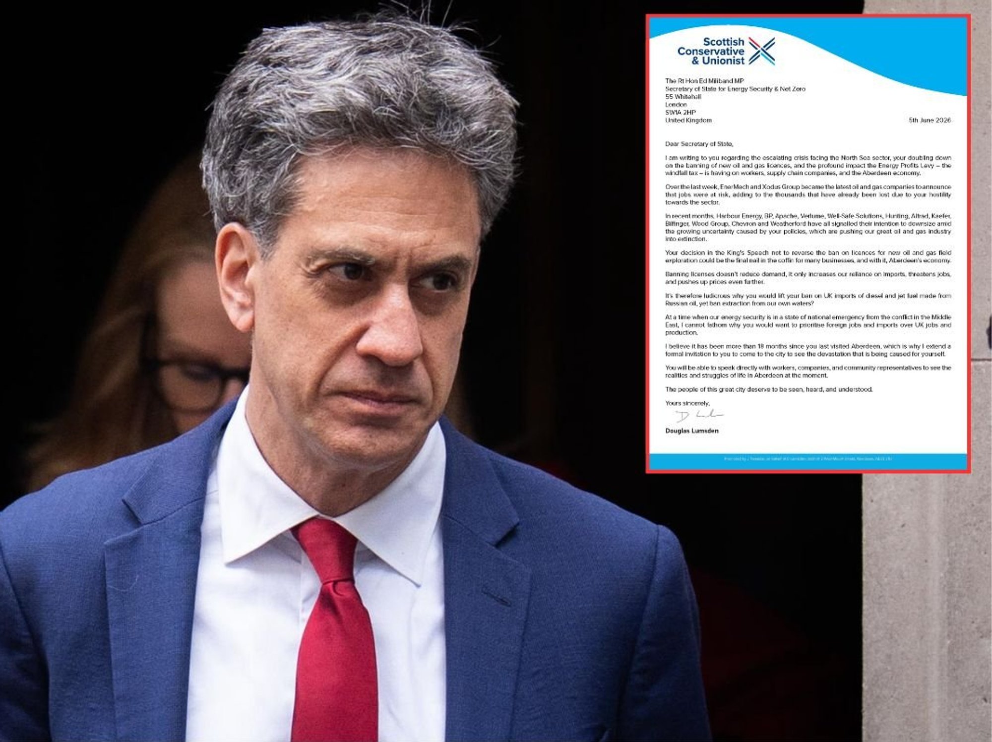 Ed Miliband urged to visit Aberdeen after being accused of 'pushing oil industry into extinction'