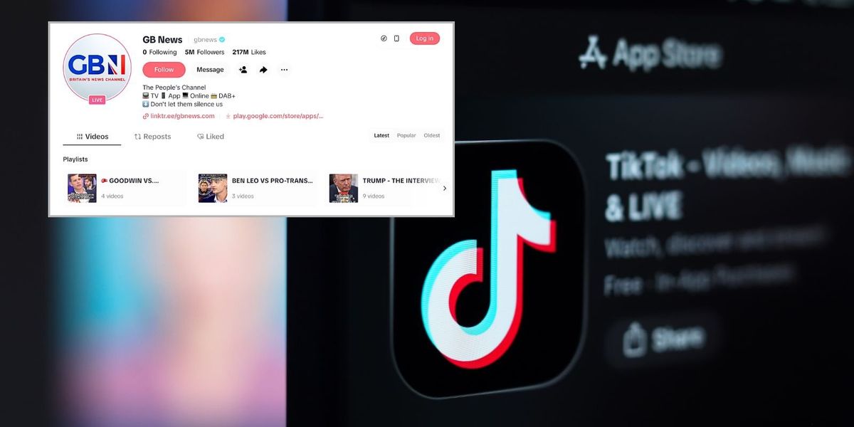 GB News hits five million followers on TikTok
