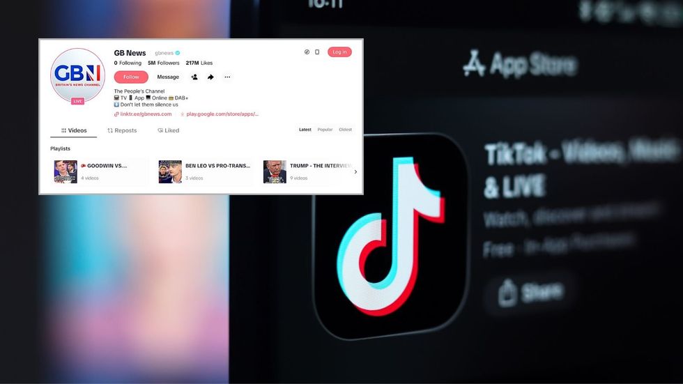 GB News hits five million followers on TikTok