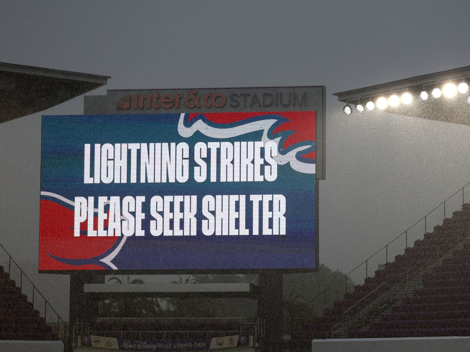 England vs Costa Rica at risk of being cancelled after thunderstorms leave pitch completely flooded