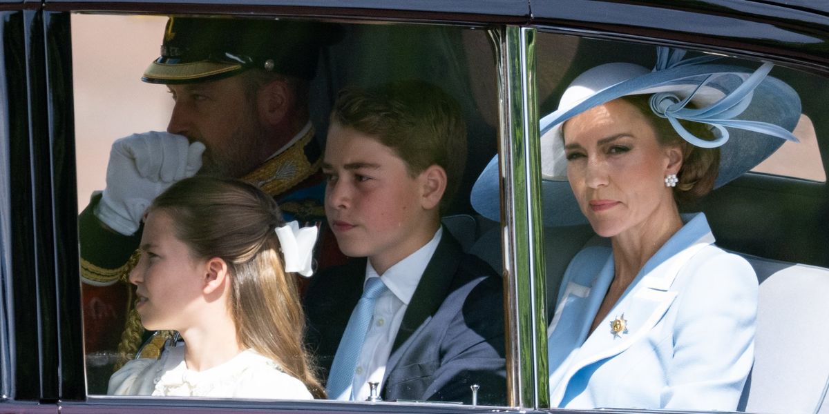 Kate Middleton, Prince George, Princess Charlotte pictured ahead of King’s Birthday Parade Kate Middleton, Prince George, Princess Charlotte pictured ahead of King’s Birthday Parade