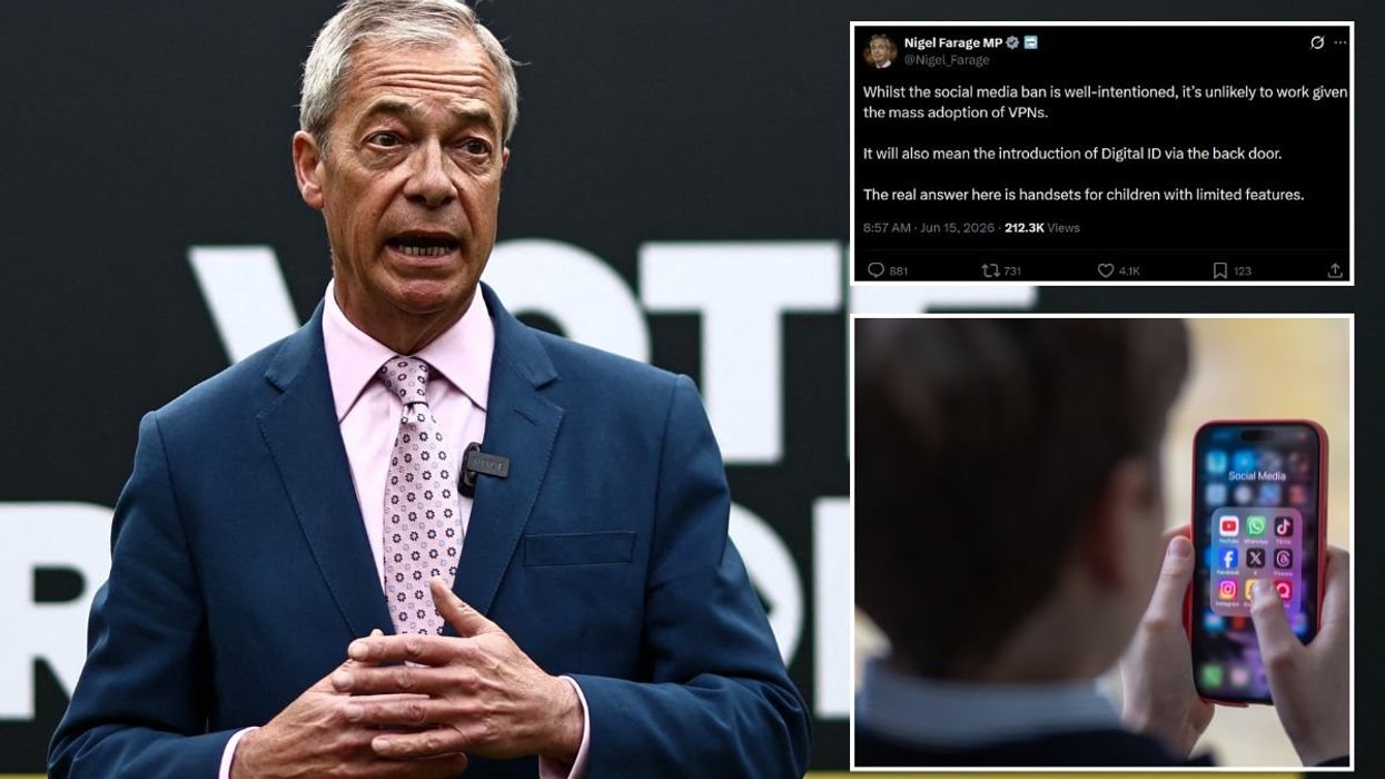 Nigel Farage issues 'back door' digital ID warning as PM confirms social media ban