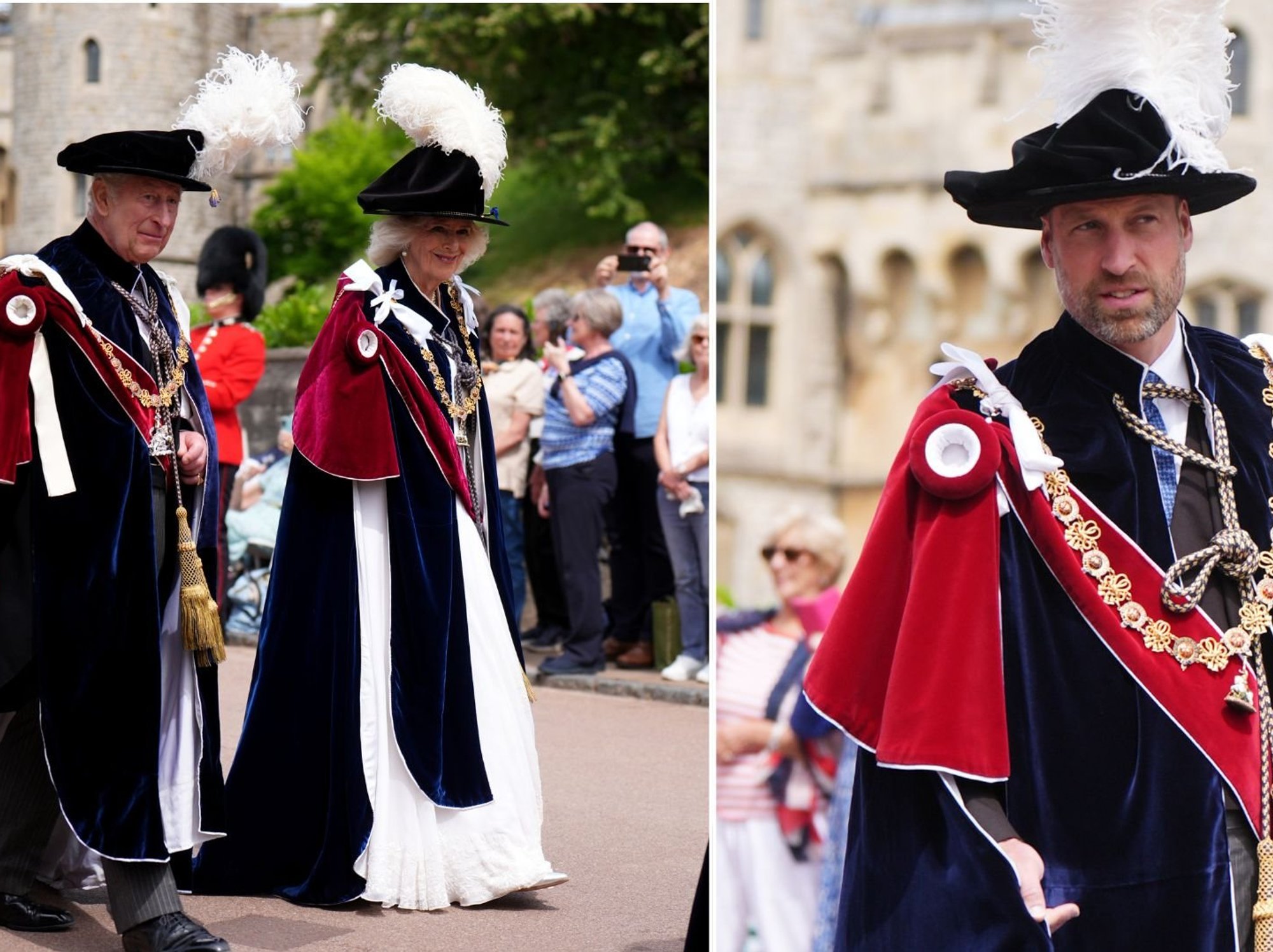 King Charles, Queen Camilla and Prince William attend historic Order of the Garter ceremony