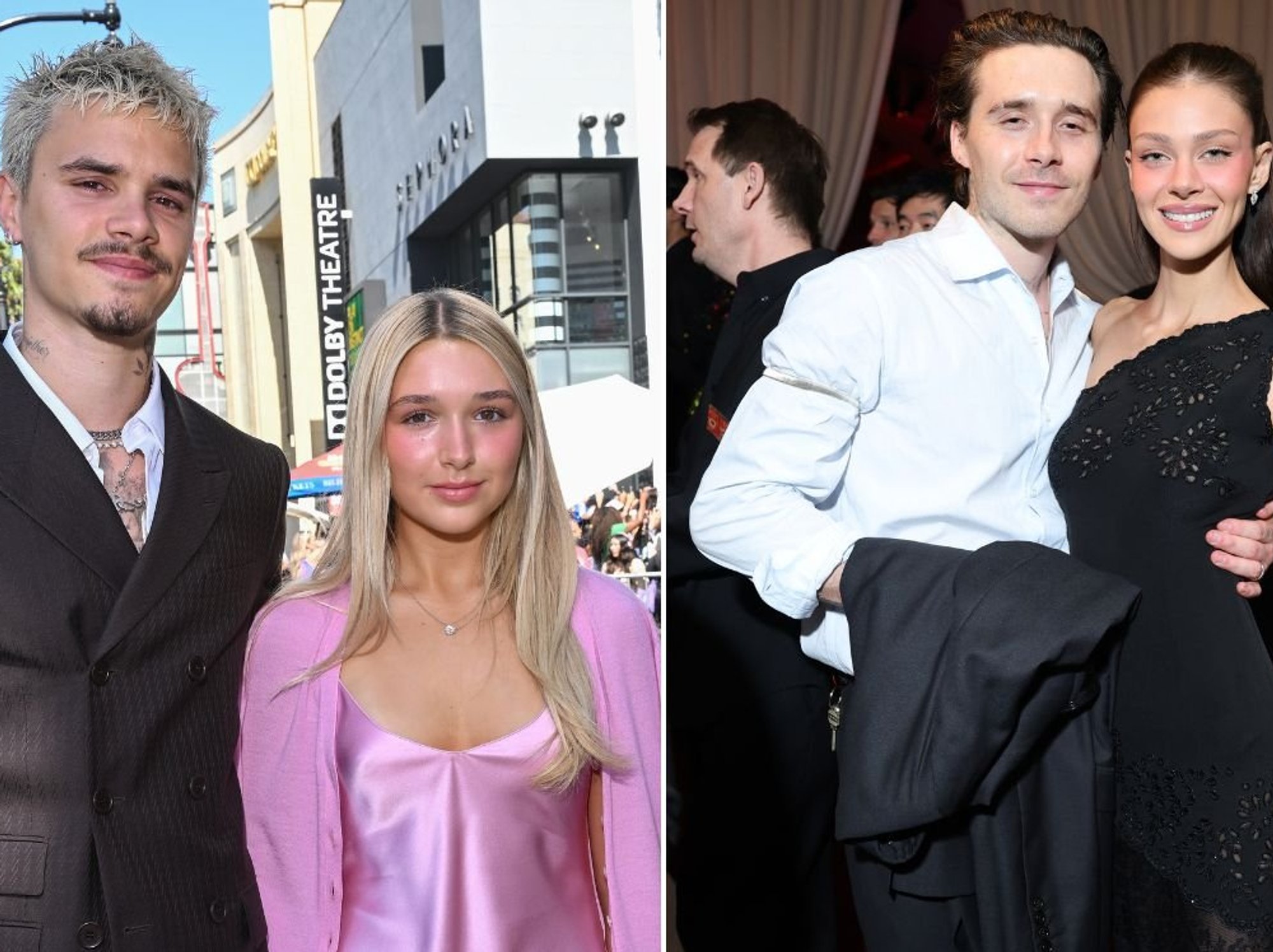 Romeo Beckham throws public backing behind sister Harper after Brooklyn visit snub