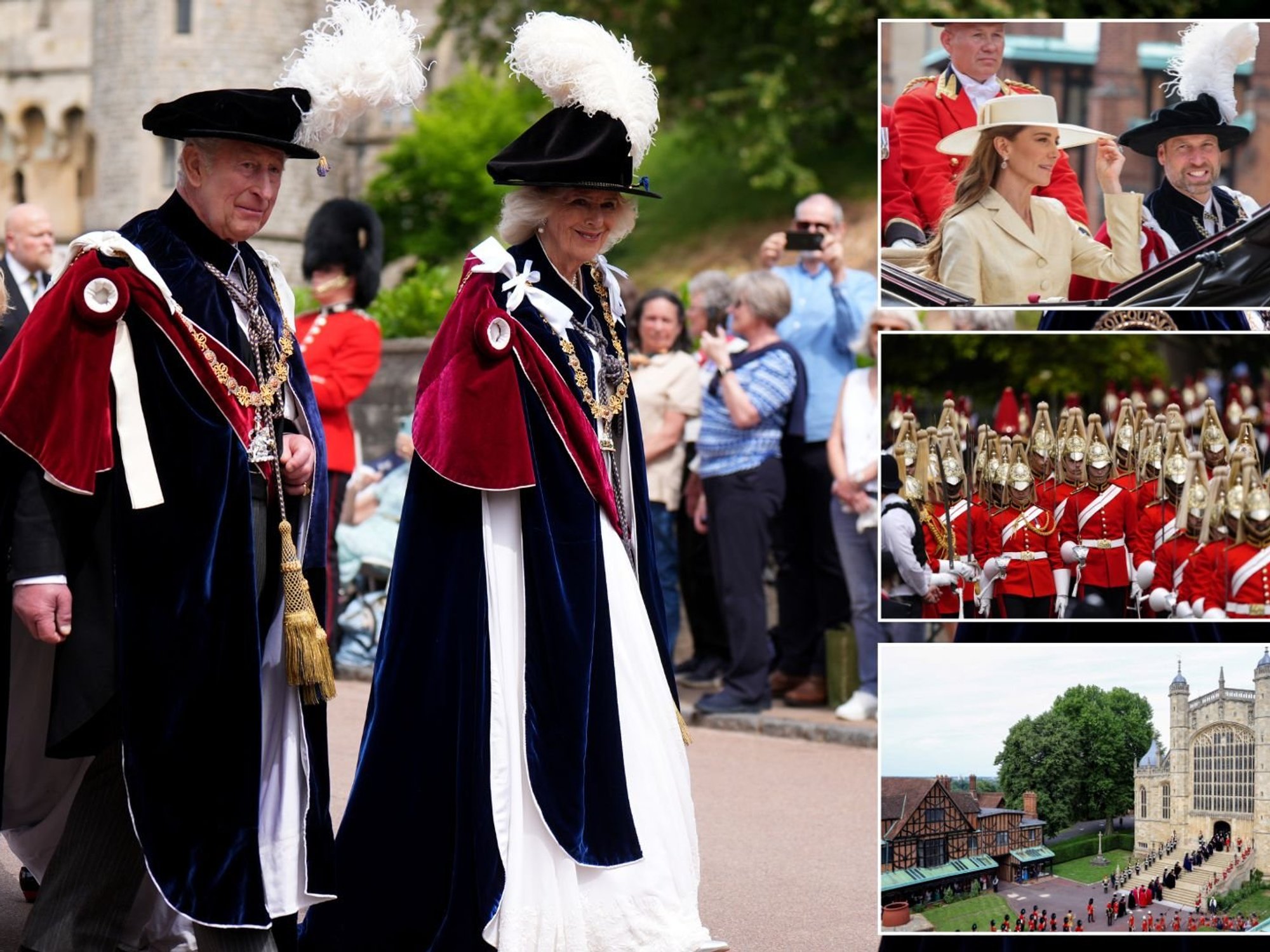 Pictured: All the best moments from Order of the Garter ceremony