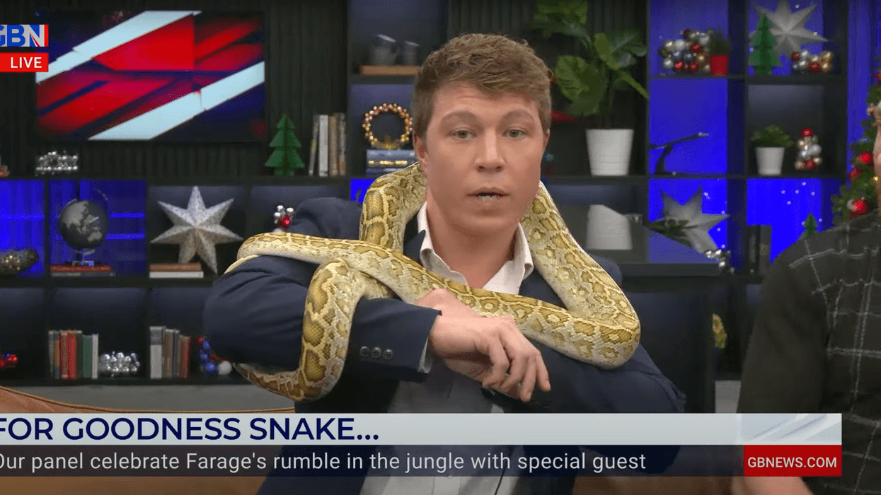 Patrick Christys takes on his own snake trial after Nigel Farage's I'm A Celeb performance