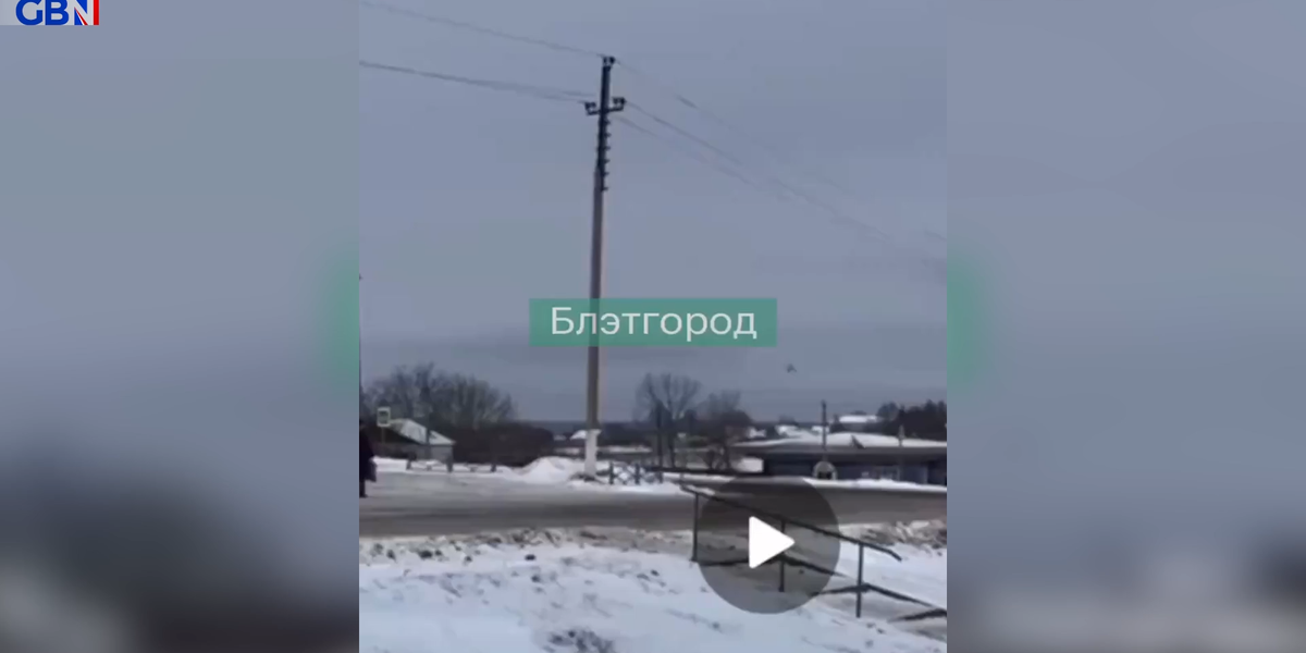 NextImg:WATCH: Russian IL-76 military transport plane CRASHES in Belgorod