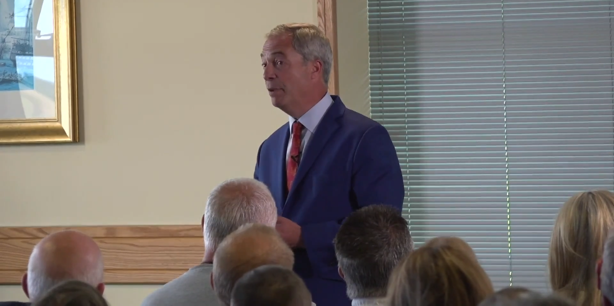 NextImg:Nigel Farage pledges to 'not stop campaigning' following Yorkshire attack: 'I will not surrender to the mob!'