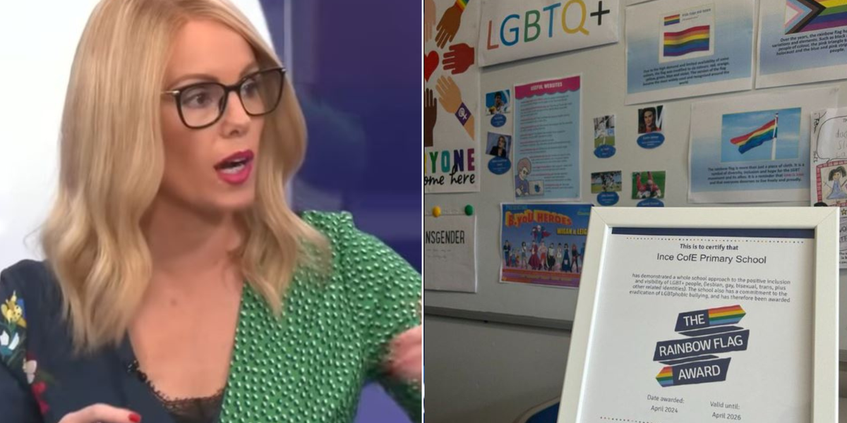 NextImg:Michelle Dewberry in epic takedown of 'shameful' gender ideology as Wigan primary school plasters wall with LGBT messages