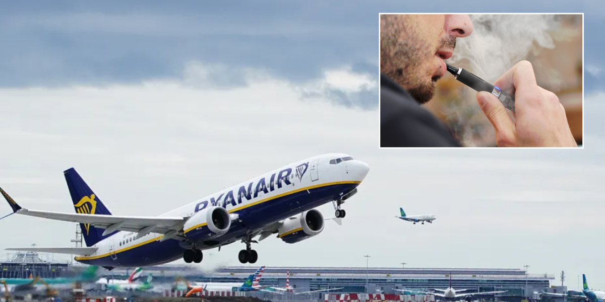 NextImg:Ryanair passenger arrested upon landing after 'vaping through the whole flight' from Manchester to Spain