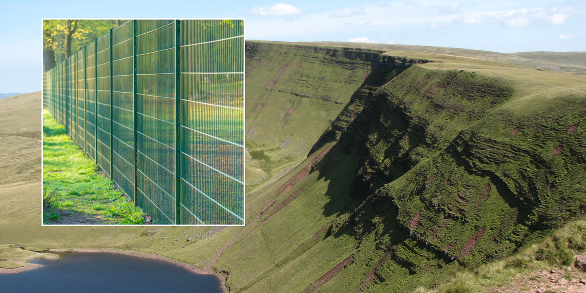 NextImg:Britons fume as 'monstrous' 8ft metal fence appears in national park - 'Spoilt a beautiful area!'