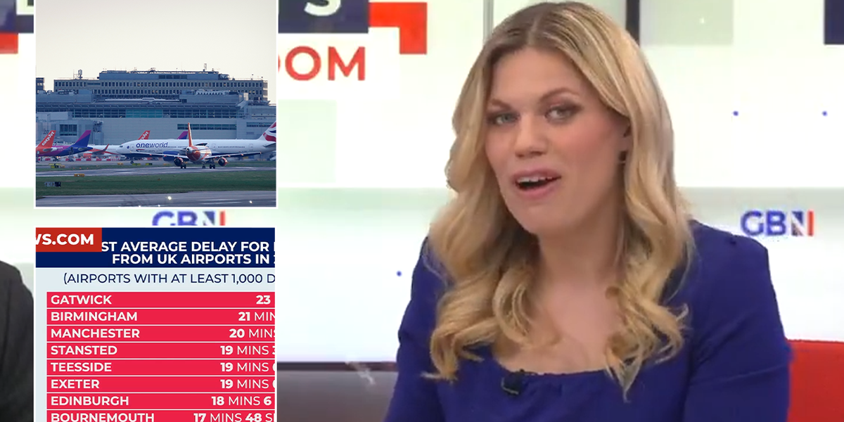 NextImg:GB News star shares horror Gatwick experience as 14-HOUR delay sparks chaos: ‘We got given £6!’